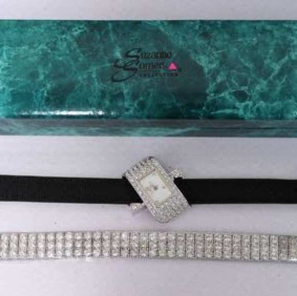 SUZANNE SOMERS INTERCHANGEABLE WATCH/ SWAROVSKI CRYSTAL BRACELET/WATCH BAND NWB main image 7